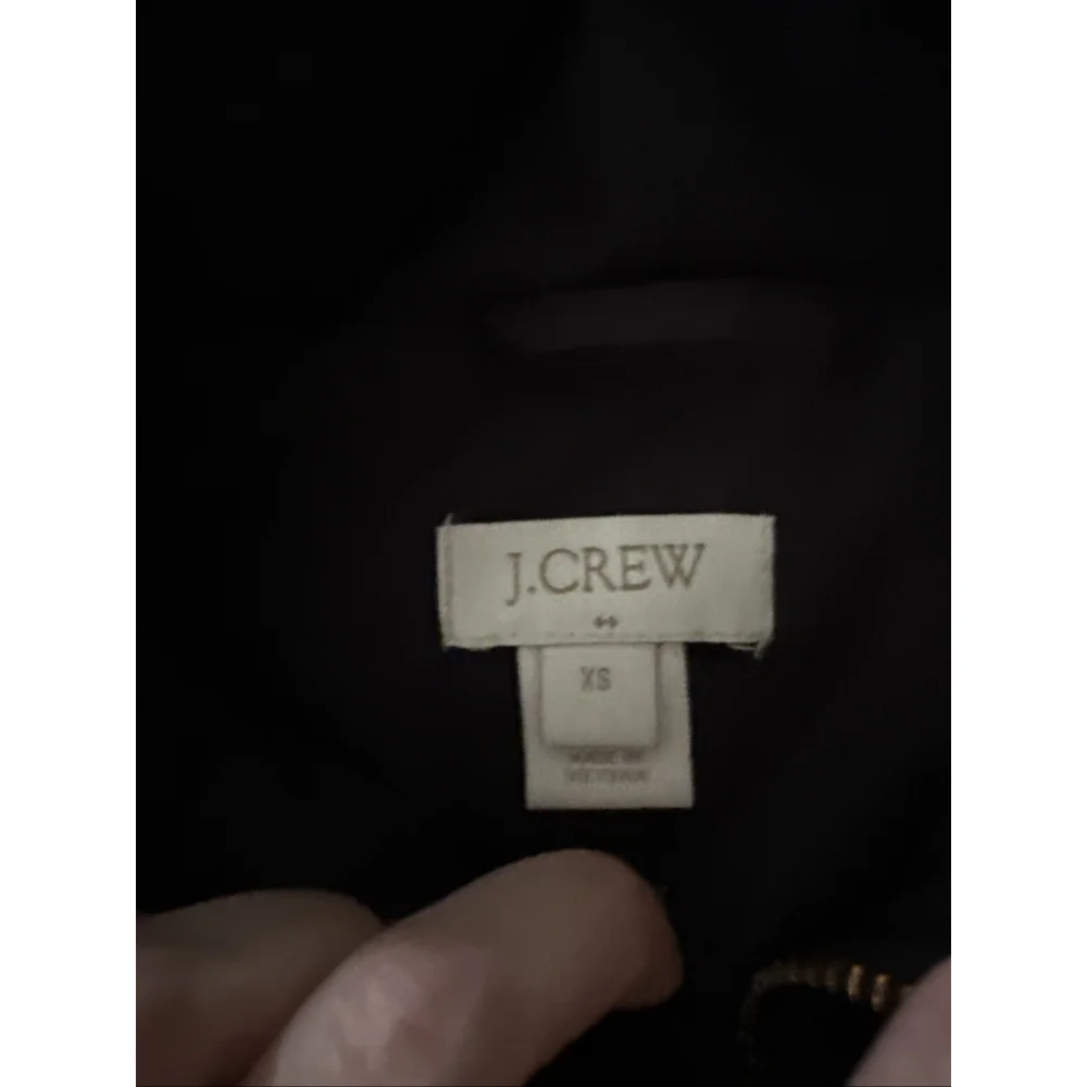 J. Crew Quilted Black Puffer Vest with Zip Front and Pockets - Picture 2 of 2